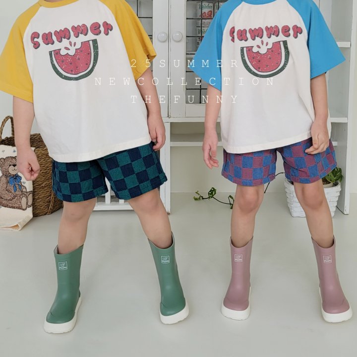 The Funny - Korean Children Fashion - #discoveringself - Two Tone Denim Pants - 3