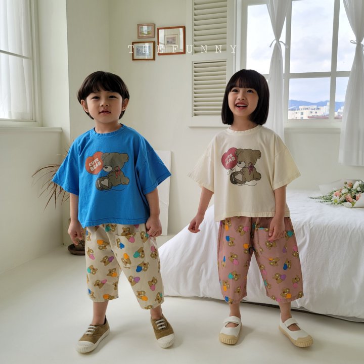 The Funny - Korean Children Fashion - #discoveringself - Bear Box Semi Crop Tee - 3