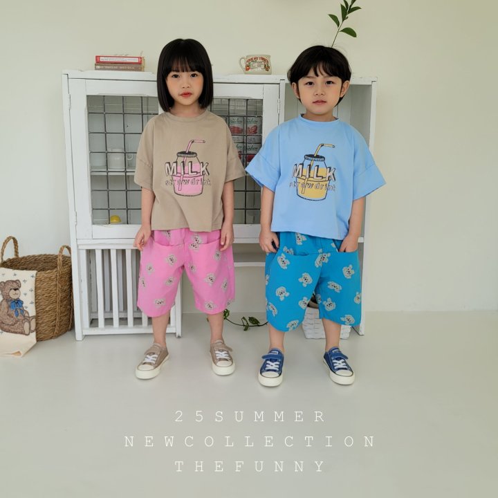The Funny - Korean Children Fashion - #fashionkids - Milk Semi Crop Tee - 2