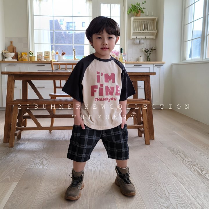 The Funny - Korean Children Fashion - #fashionkids - Check Denim Pants - 10