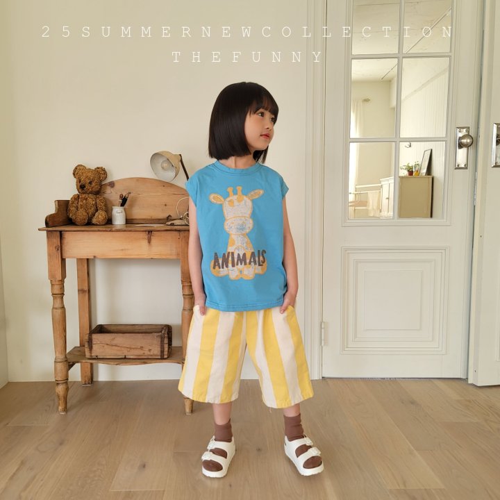 The Funny - Korean Children Fashion - #kidsshorts - Giraffe Sleeveless - 7