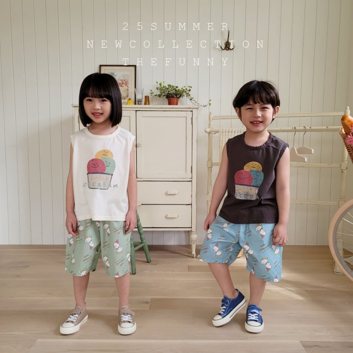 The Funny - Korean Children Fashion - #kidsshorts - Ice Sleeveless - 3
