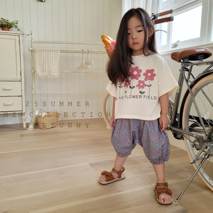 The Funny - Korean Children Fashion - #kidsshorts - Flower Garden Semi Crop Tee - 2