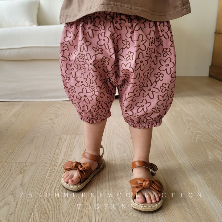 The Funny - Korean Children Fashion - #kidsshorts - Flower Balloon Pants