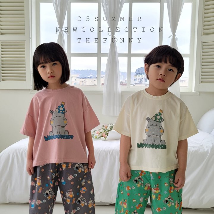 The Funny - Korean Children Fashion - #kidsstore - Hippo Tee