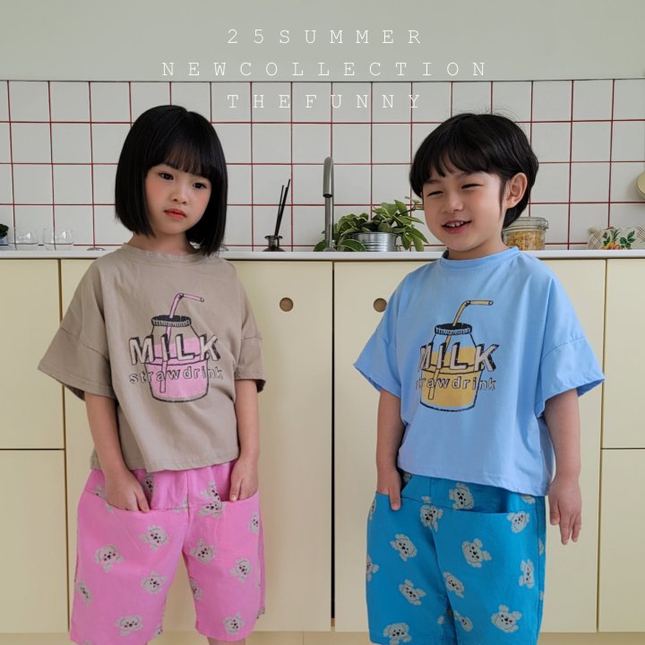 The Funny - Korean Children Fashion - #kidzfashiontrend - Milk Semi Crop Tee - 5