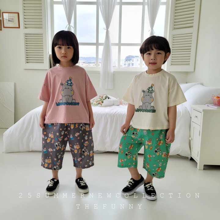 The Funny - Korean Children Fashion - #kidzfashiontrend - Hippo Tee - 2