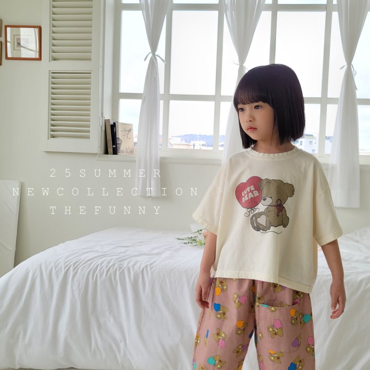 The Funny - Korean Children Fashion - #kidzfashiontrend - Bear Box Semi Crop Tee - 7