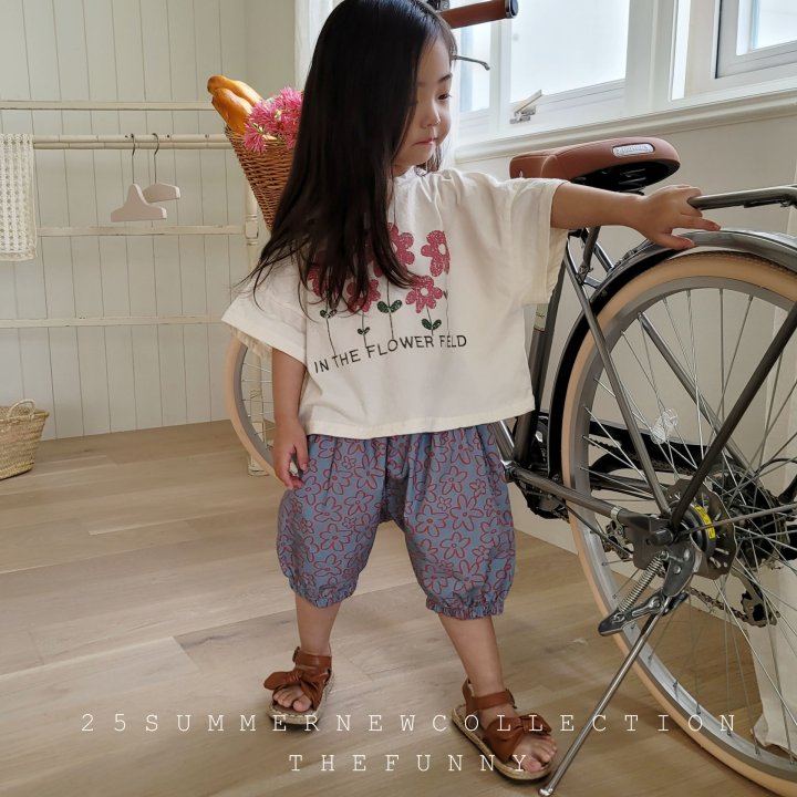 The Funny - Korean Children Fashion - #kidsstore - Flower Garden Semi Crop Tee - 4