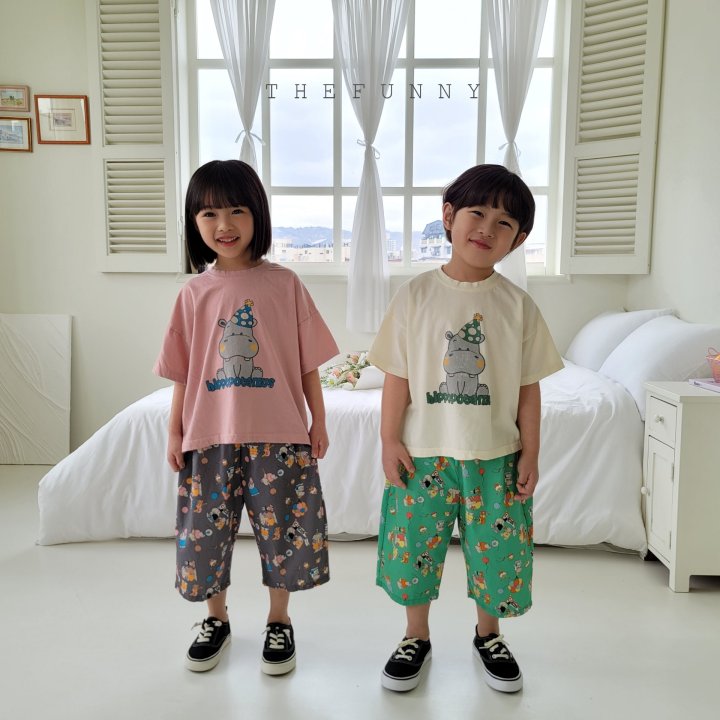 The Funny - Korean Children Fashion - #magicofchildhood - Hippo Tee - 5
