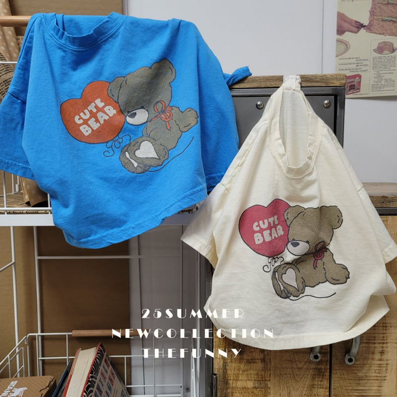 The Funny - Korean Children Fashion - #minifashionista - Bear Box Semi Crop Tee - 11