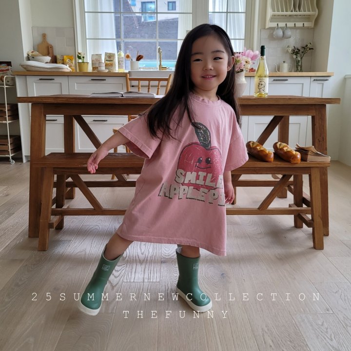 The Funny - Korean Children Fashion - #minifashionista - Apple One-piece - 2