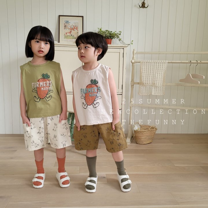 The Funny - Korean Children Fashion - #todddlerfashion - Carrot Sleeveless - 3
