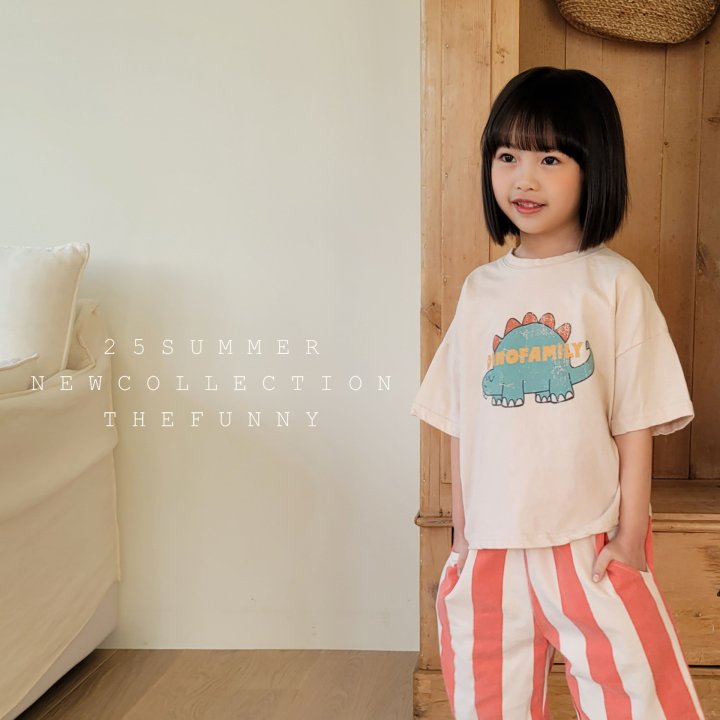 The Funny - Korean Children Fashion - #toddlerclothing - Dino Family Tee