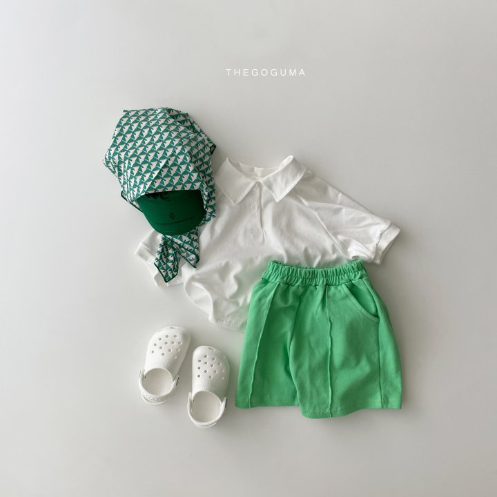 Thegoguma - Korean Children Fashion - #Kfashion4kids - High Plain Collar Tee - 3