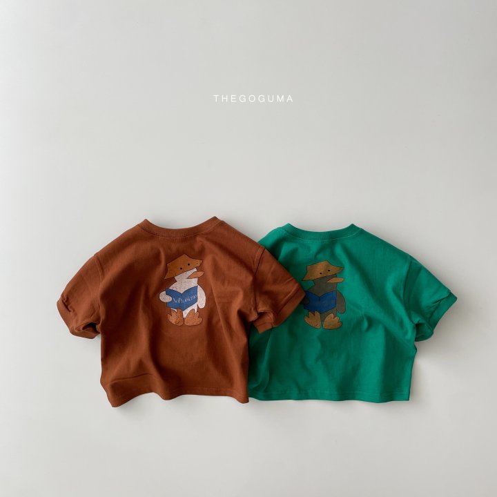 Thegoguma - Korean Children Fashion - #designkidswear - Duck Reading Tee