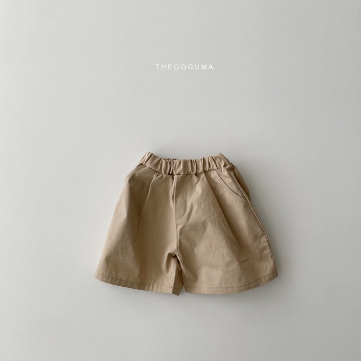 Thegoguma - Korean Children Fashion - #kidsshorts - Chino Half Cotton Pants - 12