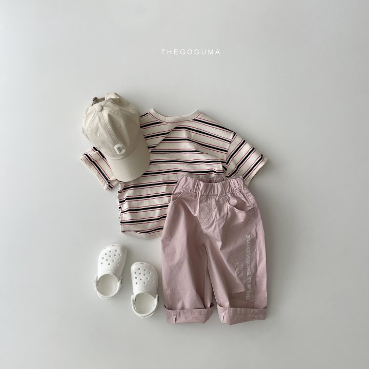 Thegoguma - Korean Children Fashion - #kidsshorts - Stella Stripe Tee - 2
