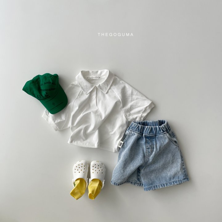 Thegoguma - Korean Children Fashion - #kidzfashiontrend - High Plain Collar Tee - 2