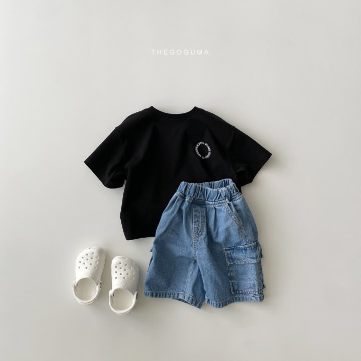 Thegoguma - Korean Children Fashion - #littlefashionista - Half Blue Pants - 2