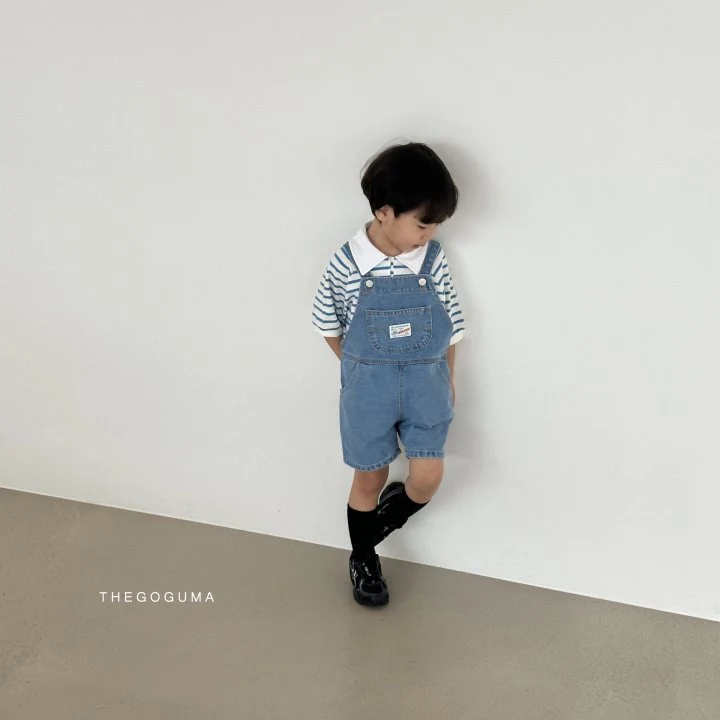 Thegoguma - Korean Children Fashion - #magicofchildhood - Label Blue Pants - 11