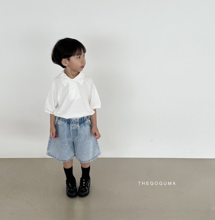Thegoguma - Korean Children Fashion - #minifashionista - High Plain Collar Tee - 6