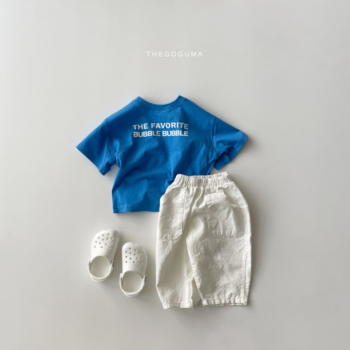 Thegoguma - Korean Children Fashion - #prettylittlegirls - Linen Blue Out Pocket Pants - 3