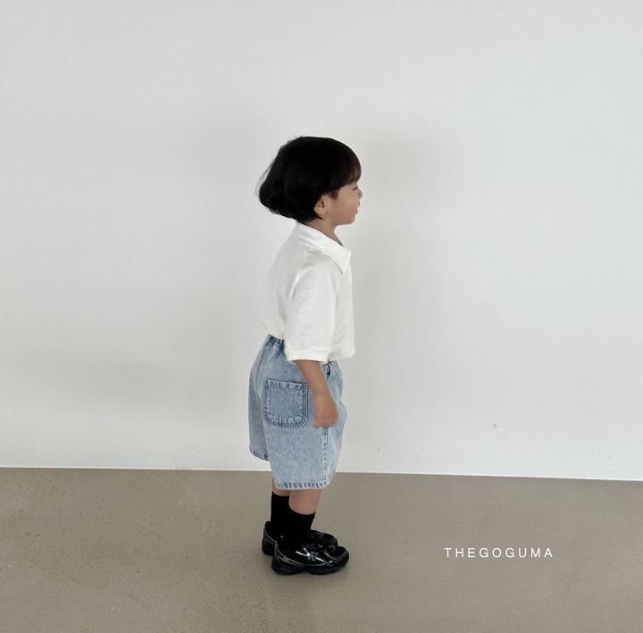Thegoguma - Korean Children Fashion - #stylishchildhood - High Plain Collar Tee - 10