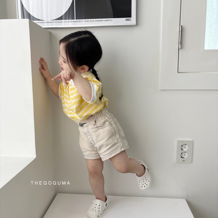 Thegoguma - Korean Children Fashion - #stylishchildhood - High Stripe Collar Tee - 9