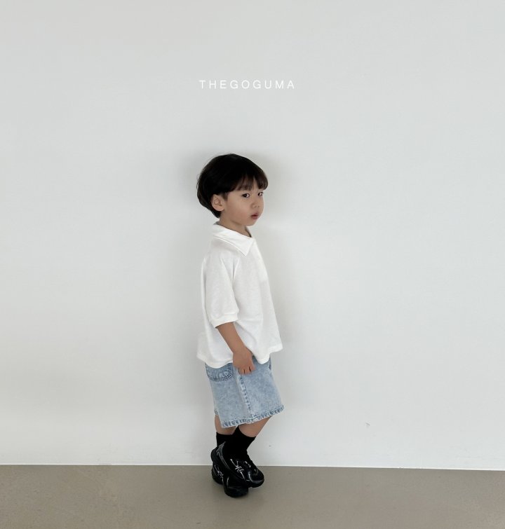 Thegoguma - Korean Children Fashion - #todddlerfashion - High Plain Collar Tee - 8