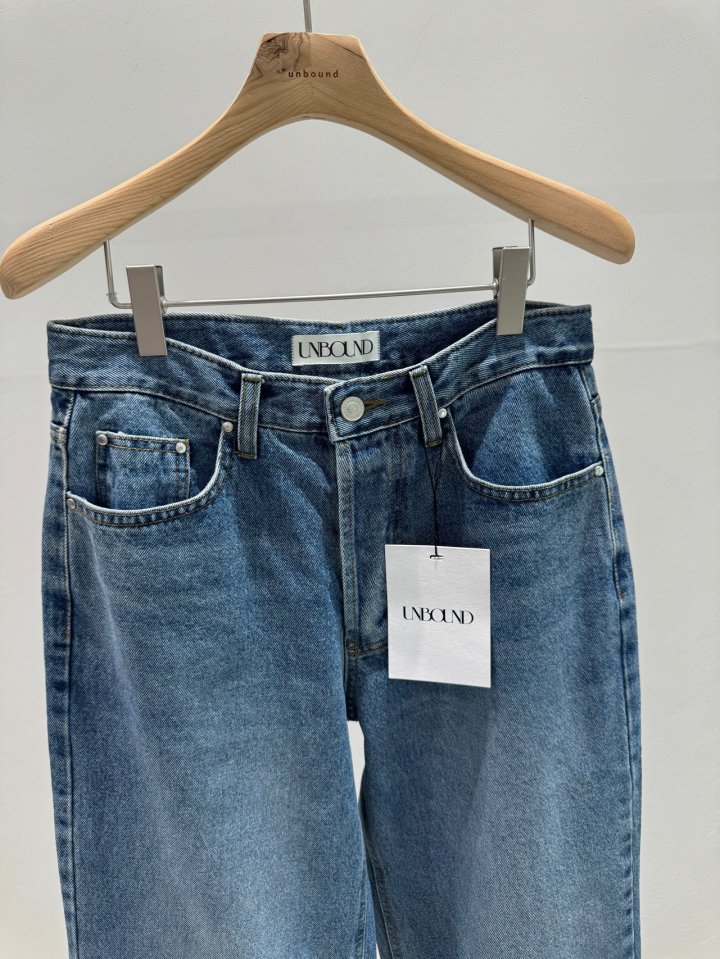 Unbound - Korean Women Fashion - #momslook - Button Denim Pants - 3