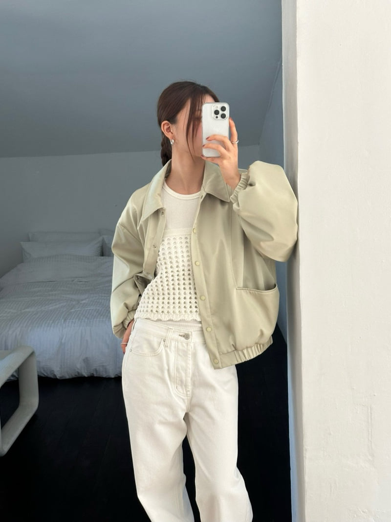 Unbound - Korean Women Fashion - #momslook - Button Ivory Denim Pants - 8
