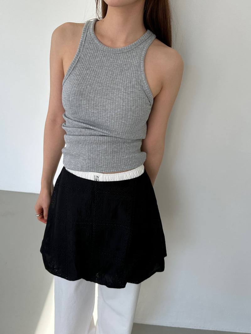 Unbound - Korean Women Fashion - #momslook - Mild Sleeveless Tee - 5