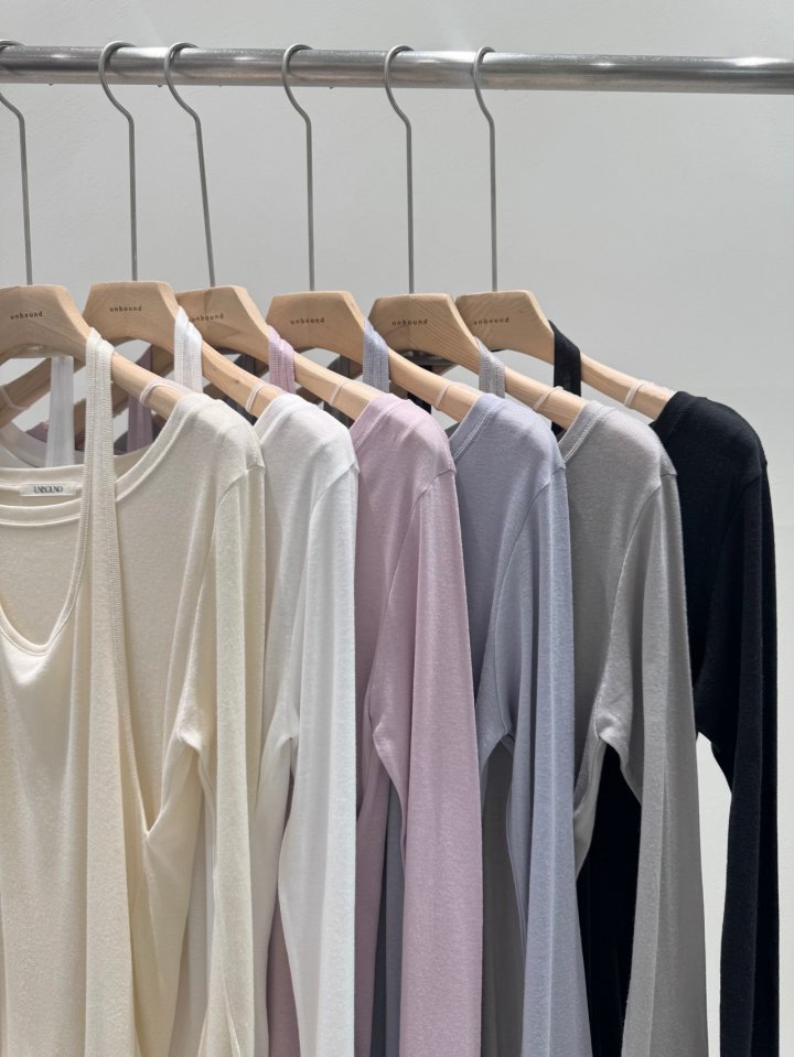 Unbound - Korean Women Fashion - #momslook - Holter Neck Tee - 2
