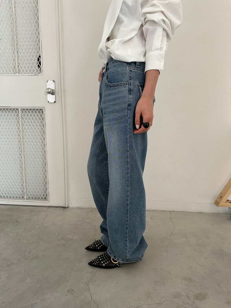 Unbound - Korean Women Fashion - #momslook - Back Pocket Denim Pants - 11