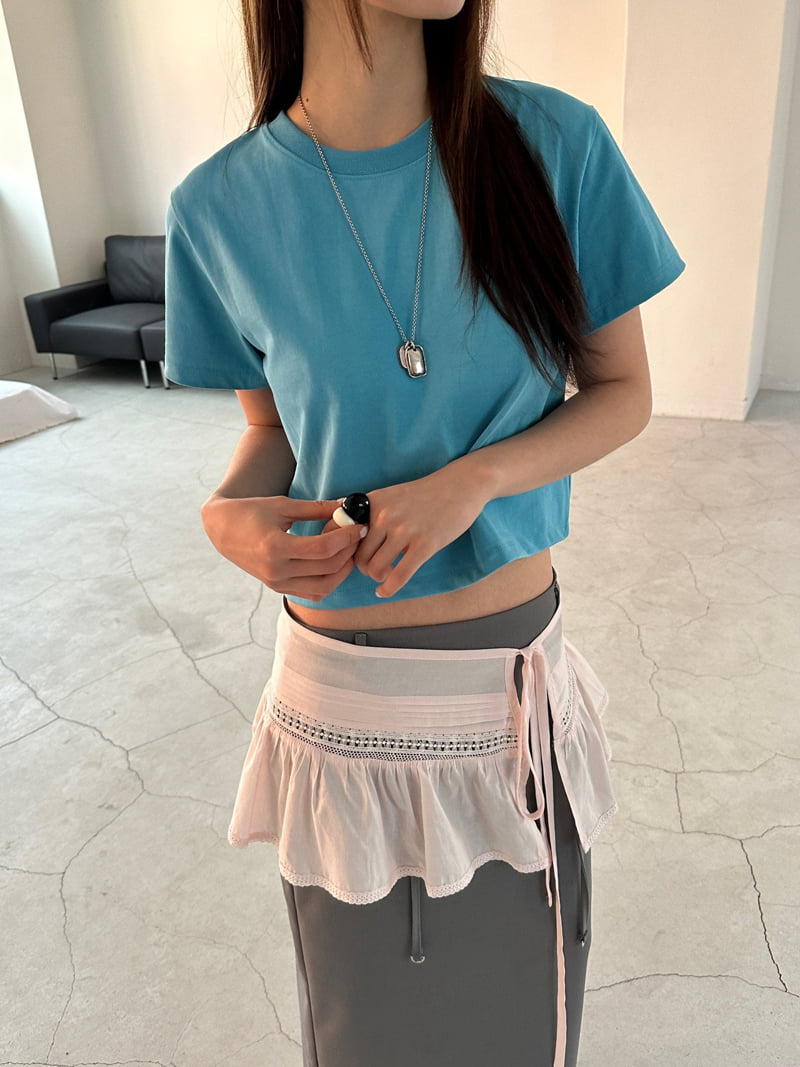 Unbound - Korean Women Fashion - #momslook - Sense Crop Tee - 3