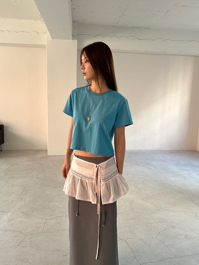 Unbound - Korean Women Fashion - #momslook - Sense Crop Tee - 5