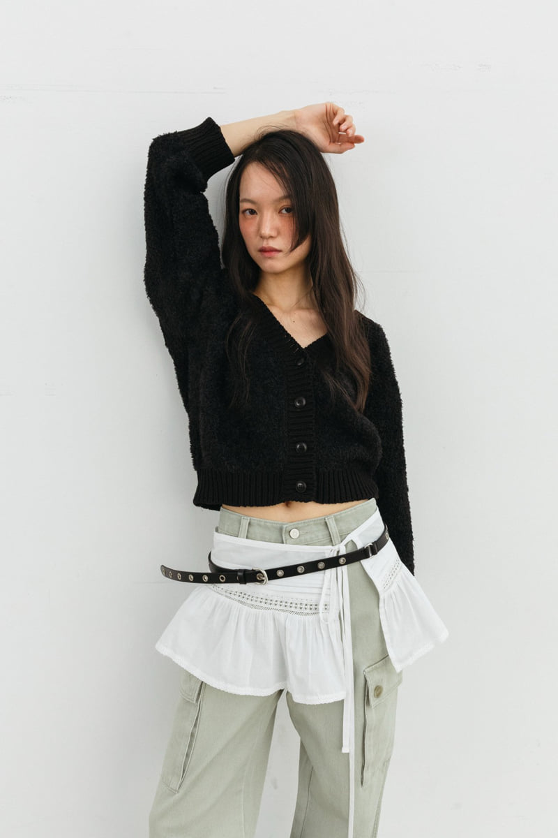 Unbound - Korean Women Fashion - #womensfashion - Curl Wing Cardigan - 4