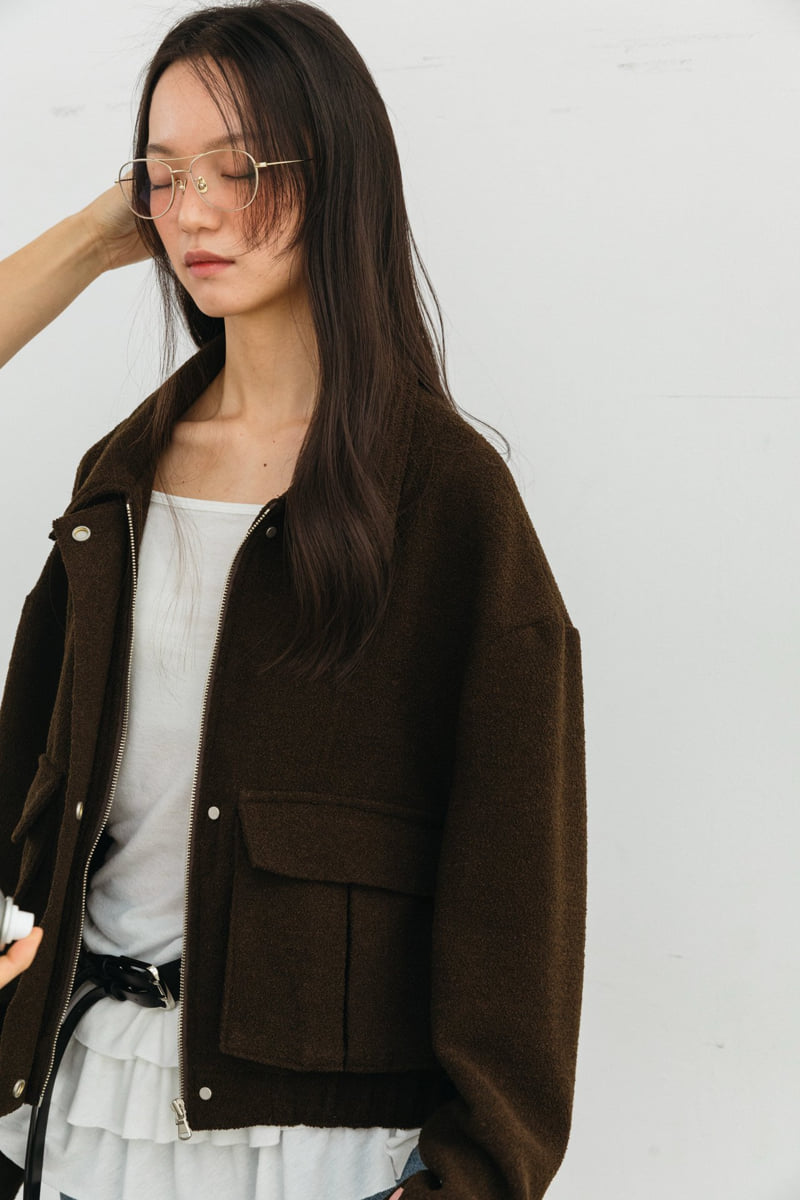 Unbound - Korean Women Fashion - #momslook - Blanc Blouson - 7
