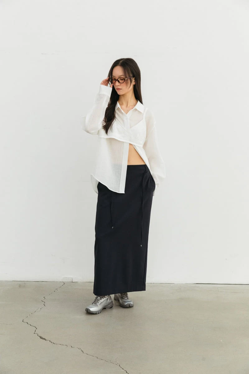Unbound - Korean Women Fashion - #momslook - Frin Bustier Shirt - 11