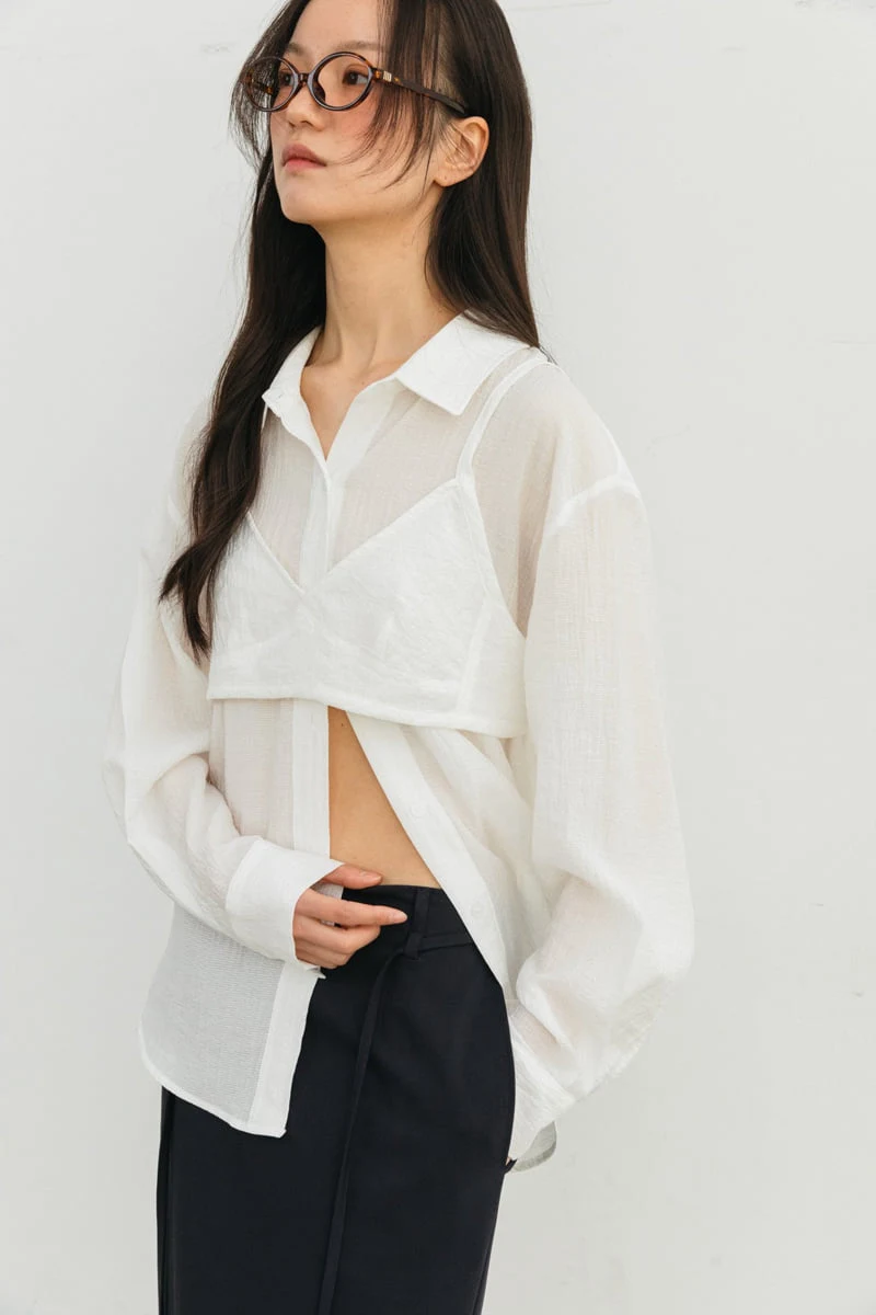 Unbound - Korean Women Fashion - #momslook - Frin Bustier Shirt - 9