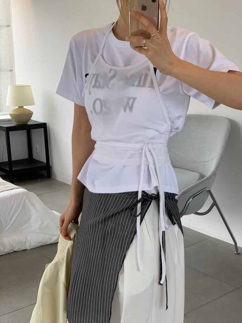 Unbound - Korean Women Fashion - #momslook - Stripe Layered Skirt - 10