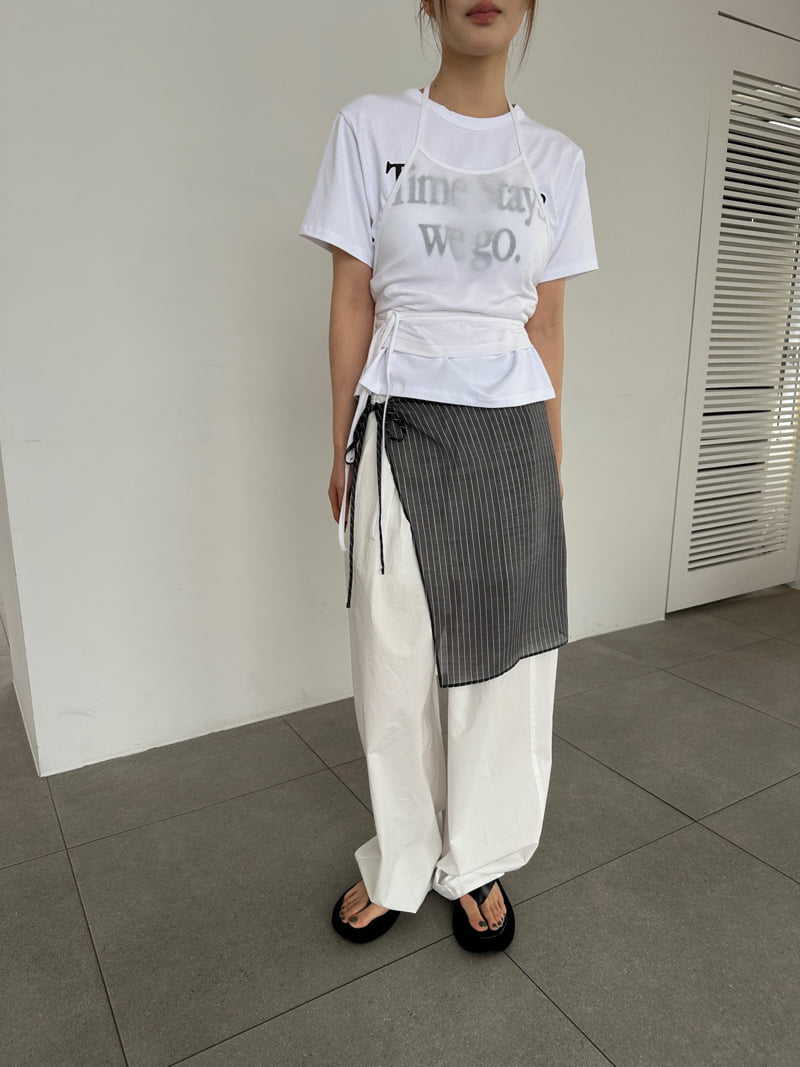Unbound - Korean Women Fashion - #momslook - Stripe Layered Skirt - 8