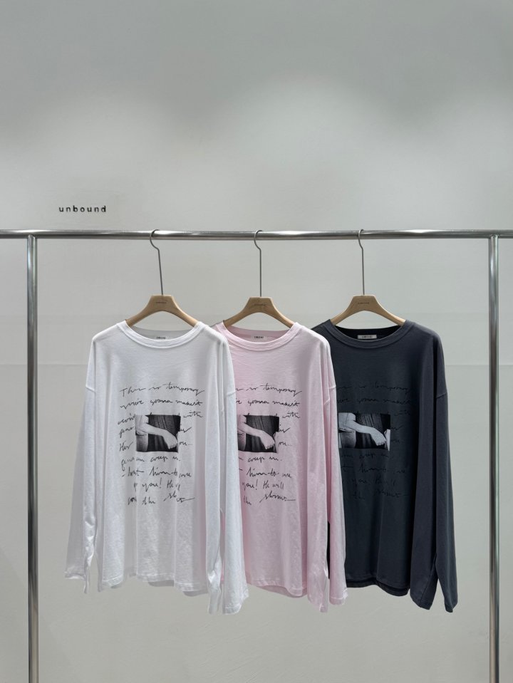 Unbound - Korean Women Fashion - #momslook - Letter Tee