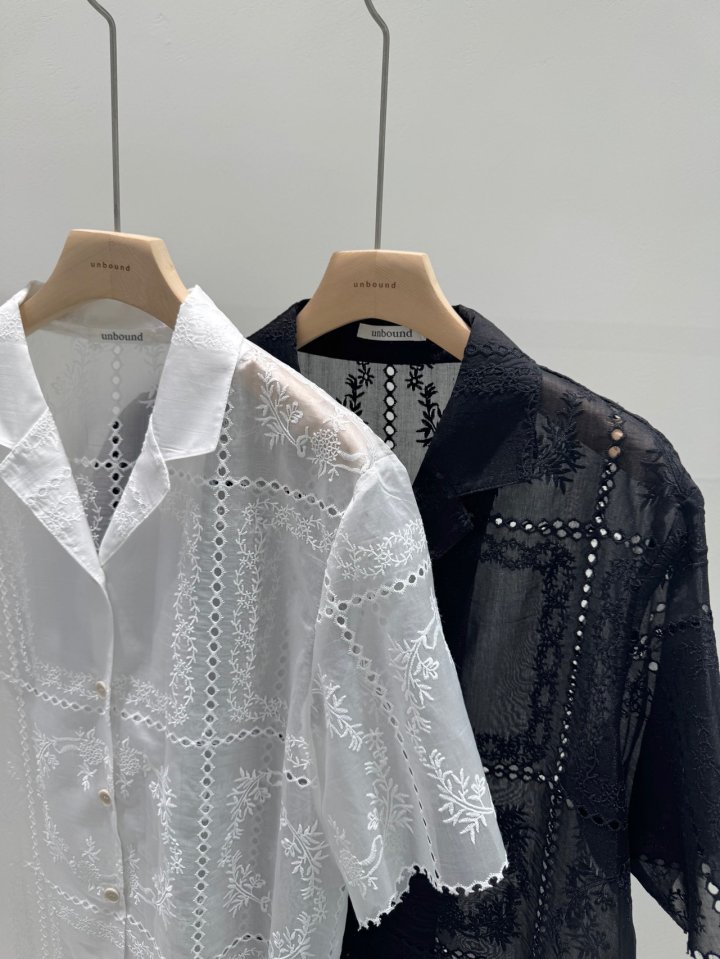 Unbound - Korean Women Fashion - #momslook - Leaf Shirt - 2