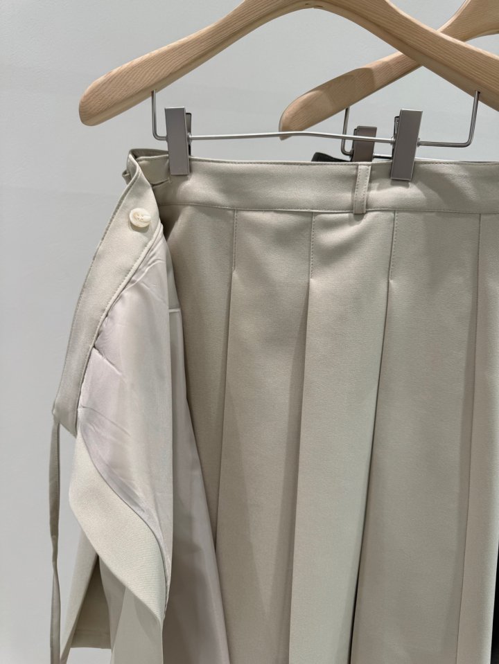 Unbound - Korean Women Fashion - #restrostyle - Pleats Wrap Skirt - 3