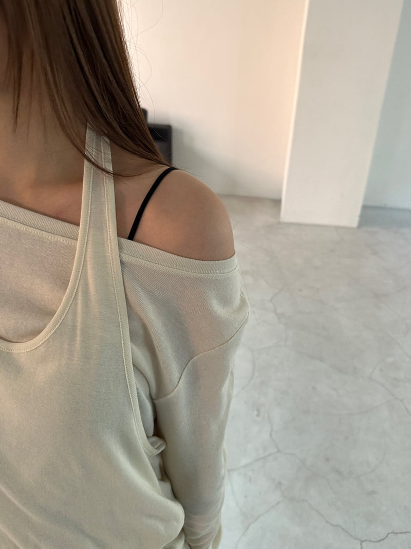 Unbound - Korean Women Fashion - #romanticstyle - Holter Neck Tee - 10