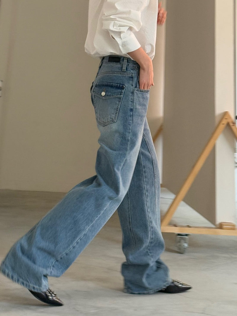 Unbound - Korean Women Fashion - #thelittlethings - Back Pocket Denim Pants - 8