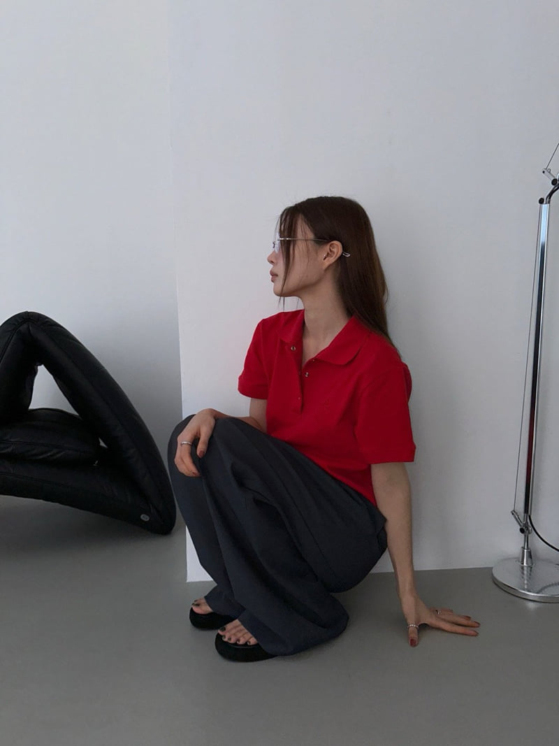 Unbound - Korean Women Fashion - #vintageinspired - Bird Collar Tee - 6