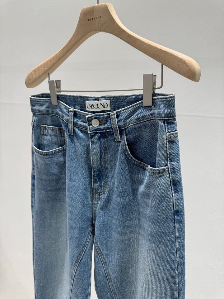 Unbound - Korean Women Fashion - #vintagekidsstyle - Back Pocket Denim Pants - 2